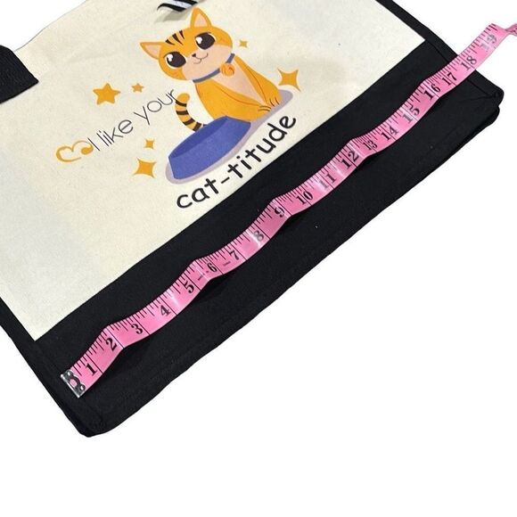 Cat-titude Tote bag 17x12 - Picture 3 of 5